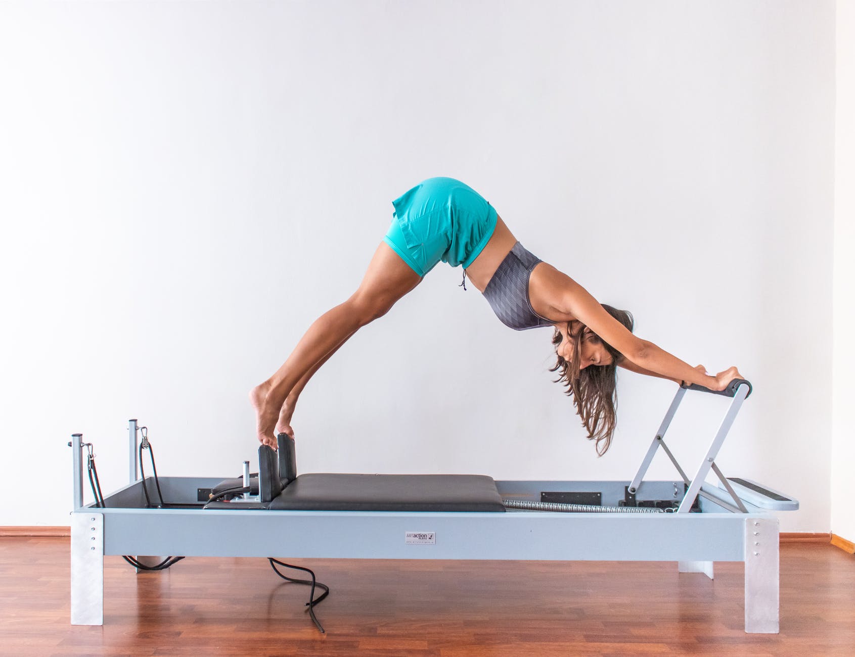 woman doing pilates exercise